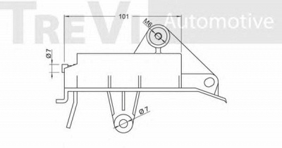 TREVI AUTOMOTIVE td1518 -  Успокоитель, зубчатый ремень
